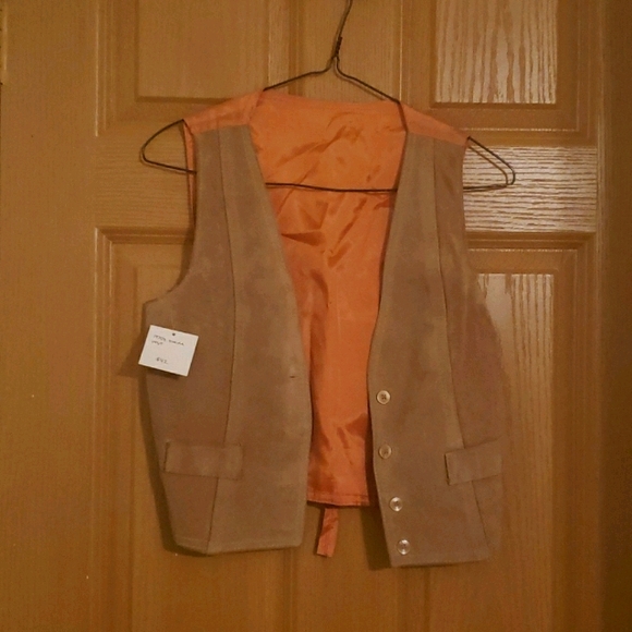 Jackets & Blazers - 1970's Leather/Suede Vest